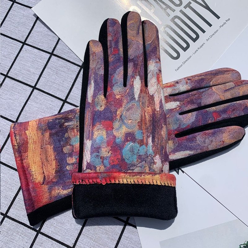 Stay Warm in Style with Suede Half Finger Gloves