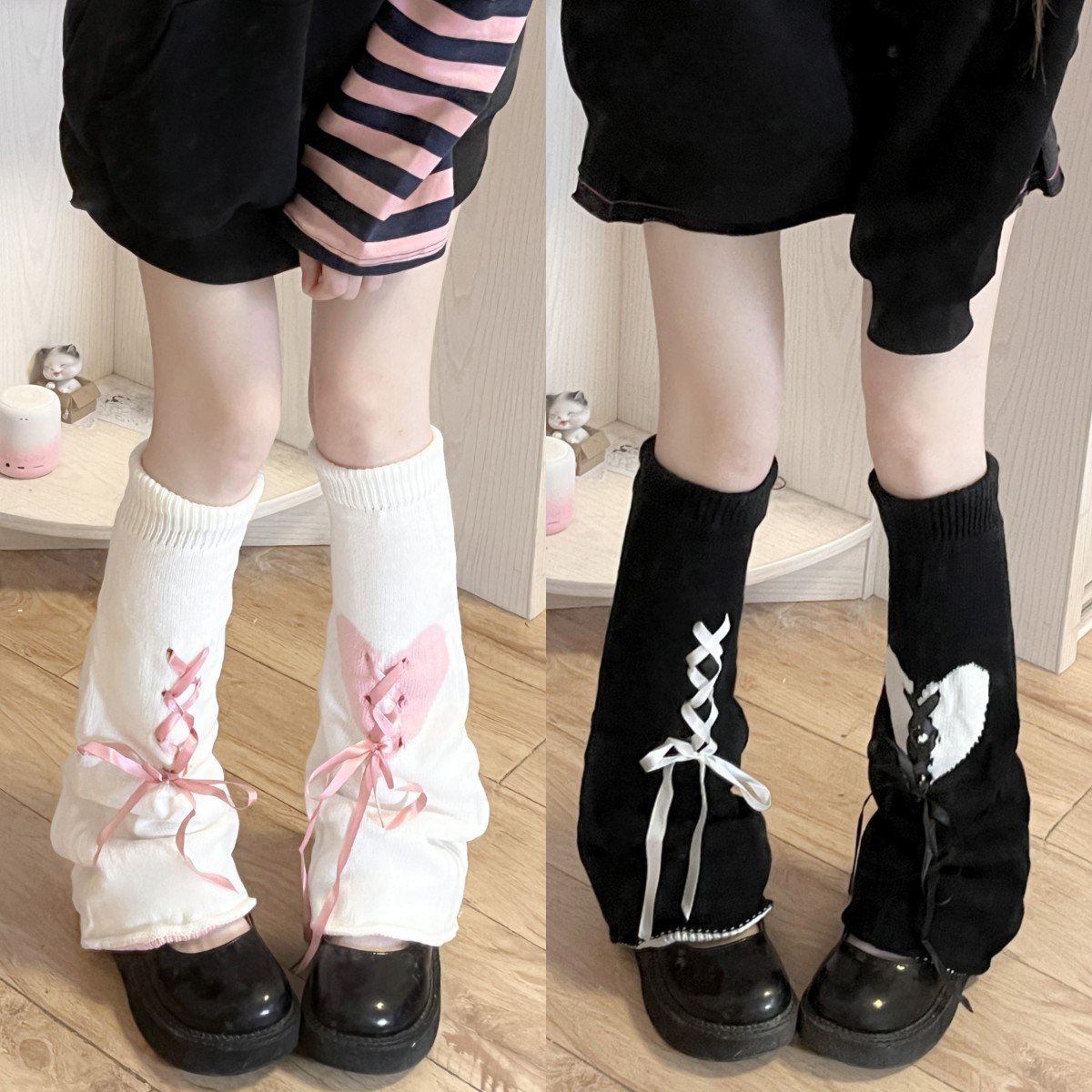 Lolita Bow Leg Warmers for Women