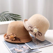 Retro Knit Hat with Sun Protection