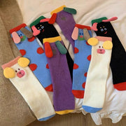 Warm Fleece Lined Tube Socks for Women