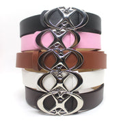 Double Crescent Moon Cross Star Buckle Belt