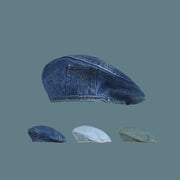 Dark Blue Denim Beret for Women