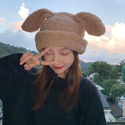 Warm Winter Rabbit Ears Hat