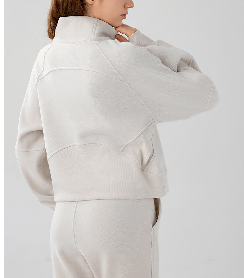 Women's Cozy Half-Zip Fleece Pullover Warm Sweater