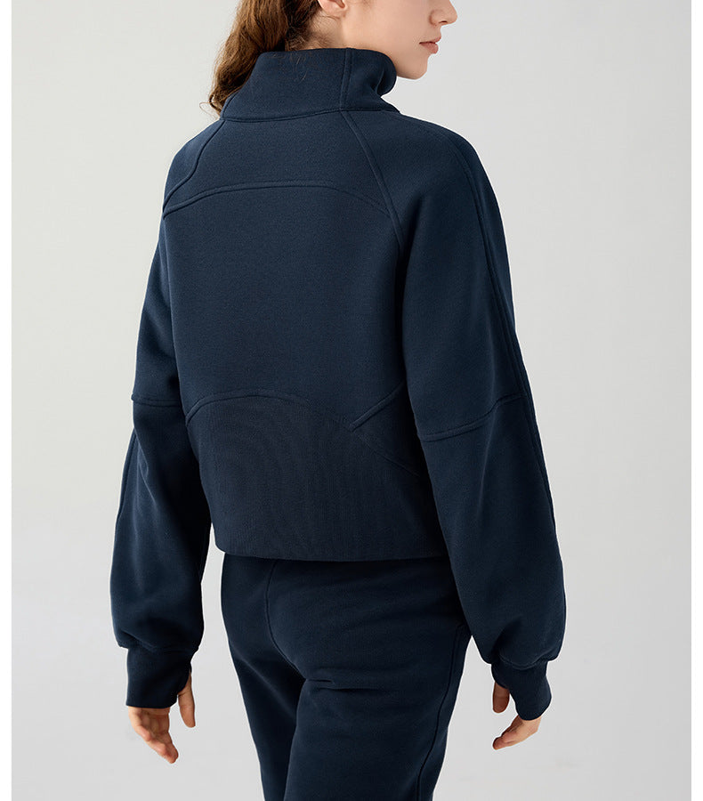 Women's Cozy Half-Zip Fleece Pullover Warm Sweater