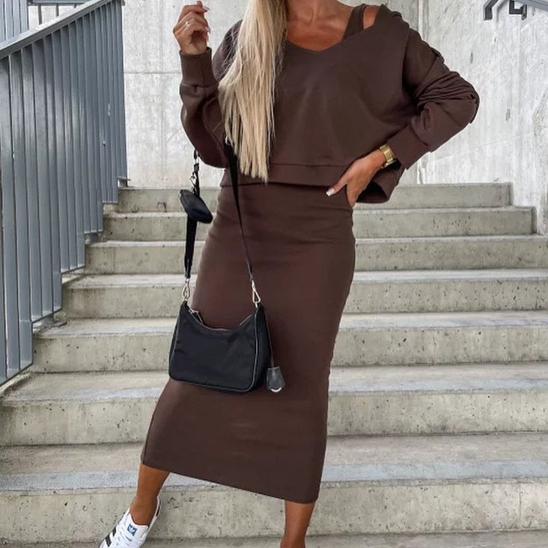 Women's Hooded Vest Dress for Daily Wear
