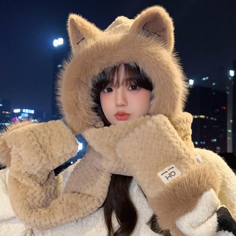 Versatile 3-in-1 Scarf Hat for Women