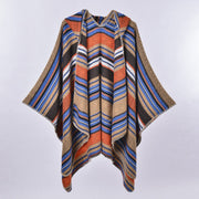 Women's Geo Hooded Shawl