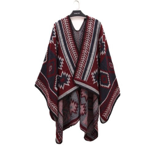 Warm Split Shawl Scarf