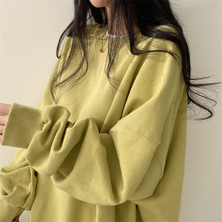 Women's Cozy Fleece-Lined Solid Color Hoodie