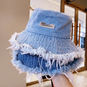 Women's Denim Bucket Hat for Spring Summer Sun Protection