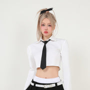 Black Polyester Tie for Professionals