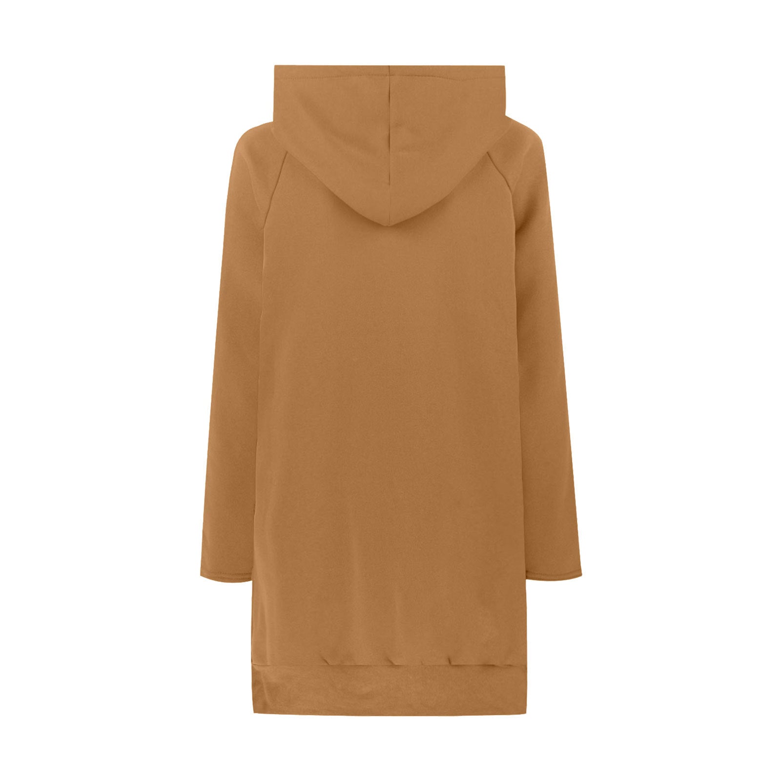 Cozy Drawstring Long Sleeve Women's Solid Casual Sweater