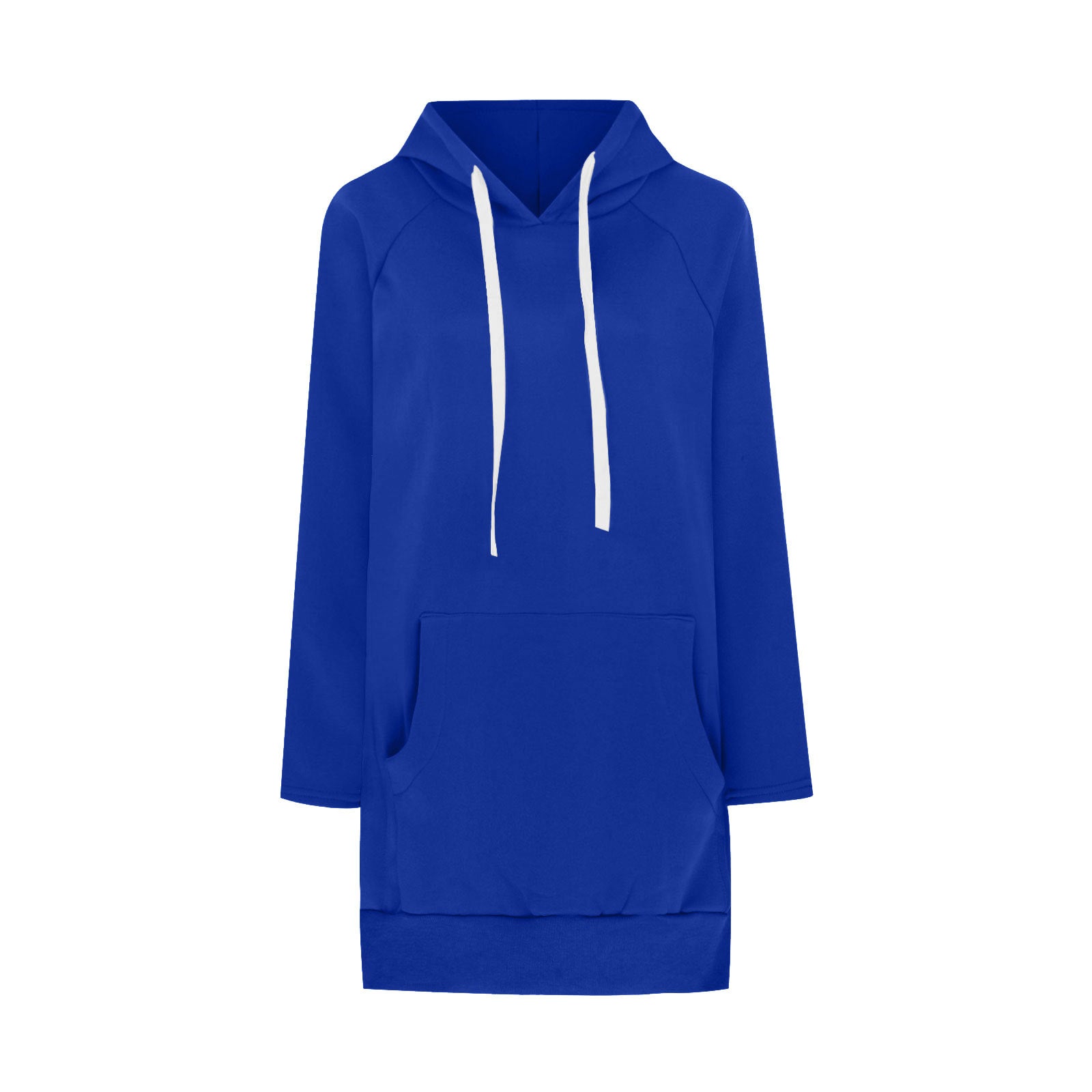 Cozy Drawstring Long Sleeve Women's Solid Casual Sweater