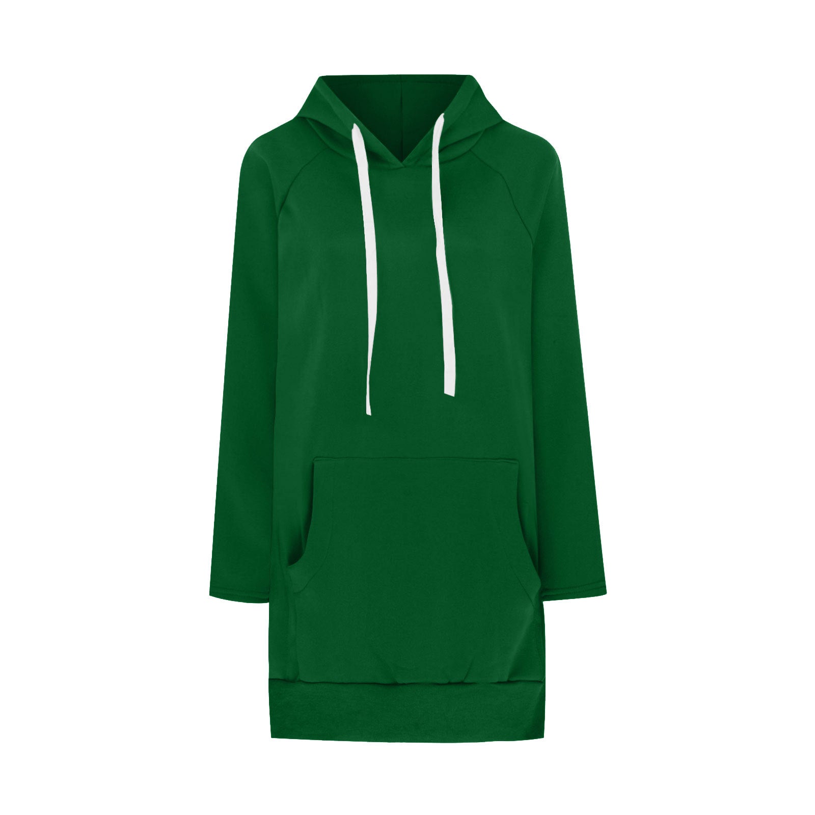 Cozy Drawstring Long Sleeve Women's Solid Casual Sweater