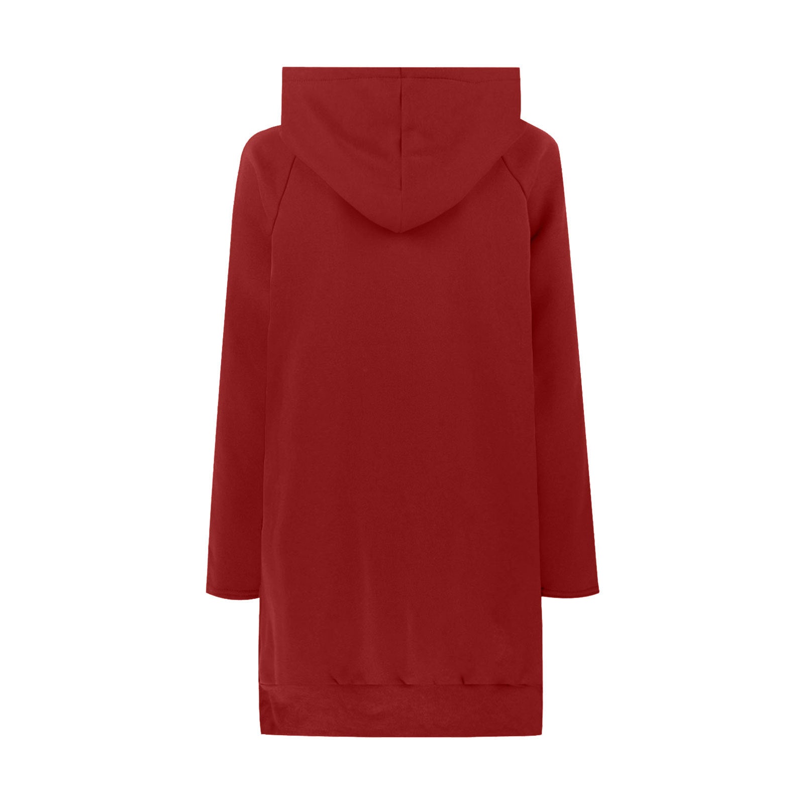Cozy Drawstring Long Sleeve Women's Solid Casual Sweater