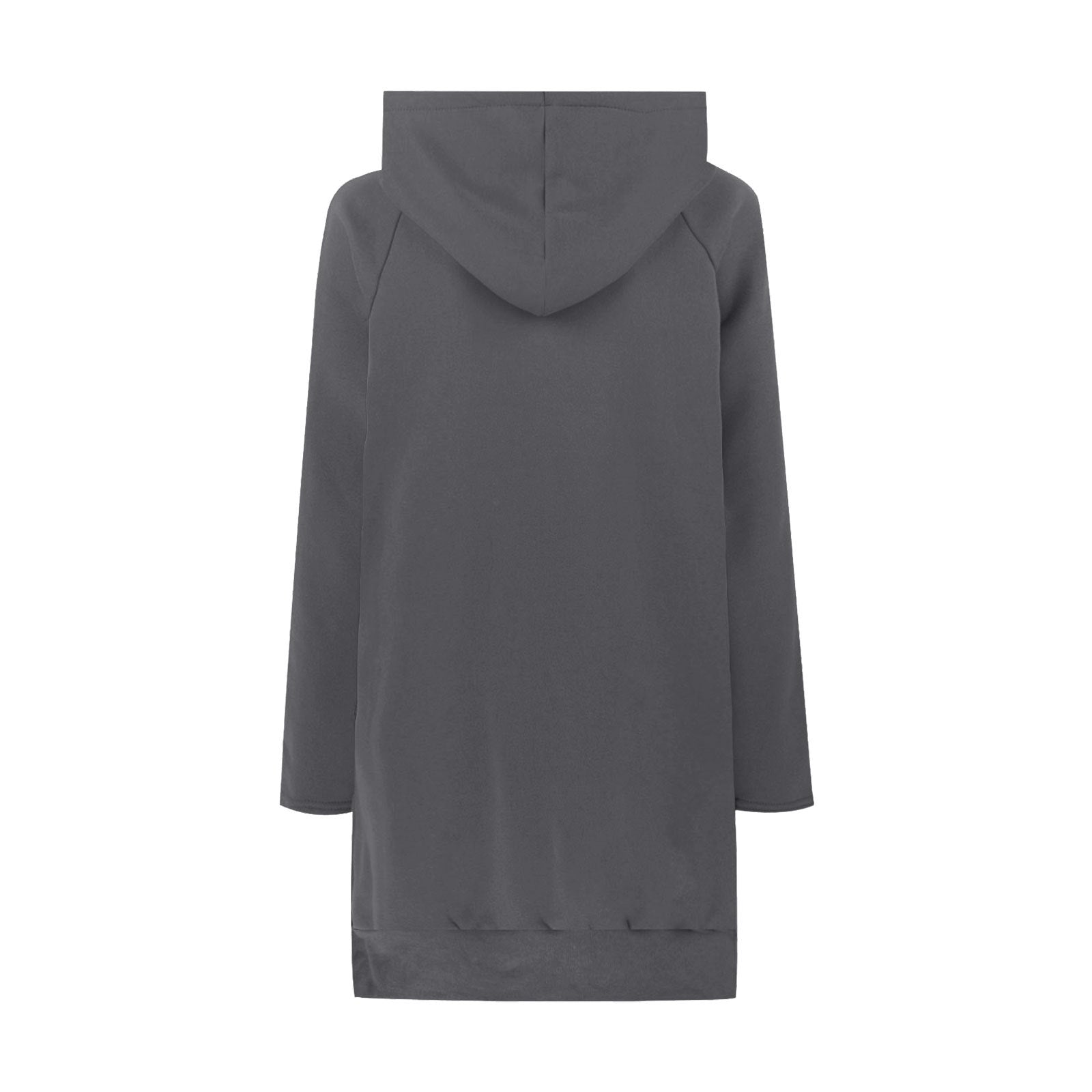 Cozy Drawstring Long Sleeve Women's Solid Casual Sweater