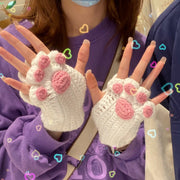 Warm Handmade Wool Gloves for Women