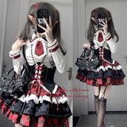 Sweet & Spicy Puff Short Skirt Set