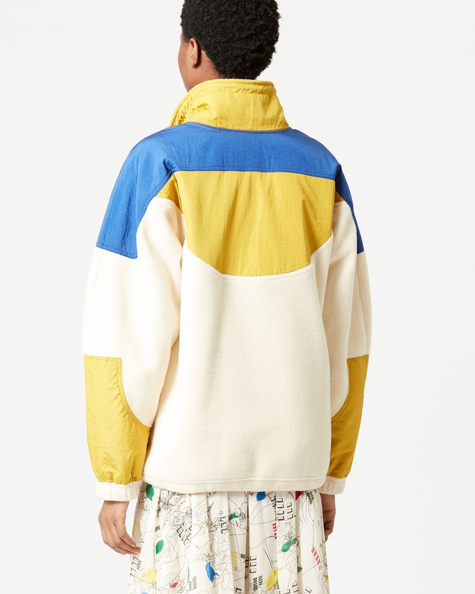 Cozy Colorblock Polar Fleece Zip Sweatshirt