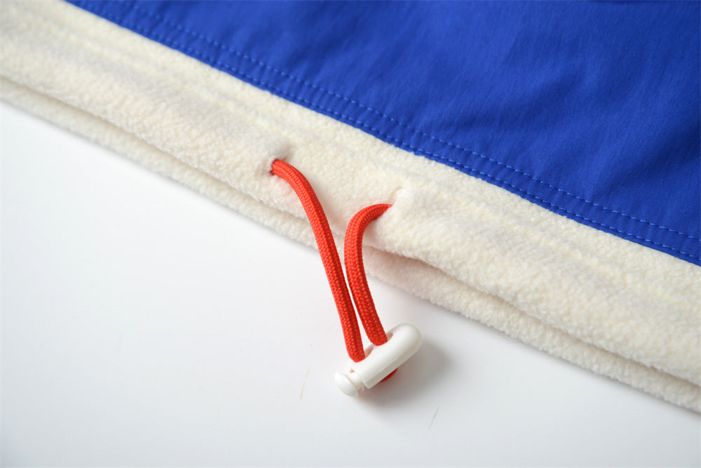 Cozy Colorblock Polar Fleece Zip Sweatshirt