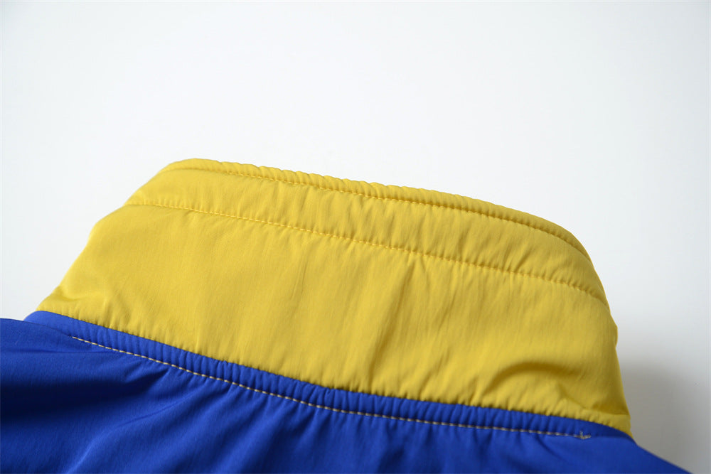 Cozy Colorblock Polar Fleece Zip Sweatshirt