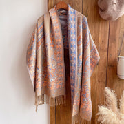 Stay Warm in Style with Jacquard Cashmere Scarf