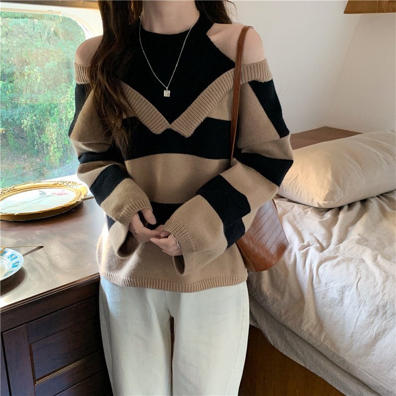 Winter Long Cardigan Set - Turtleneck Sweater & Wide Leg Pants