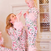 Cozy Parent-Child Print Pajamas Set