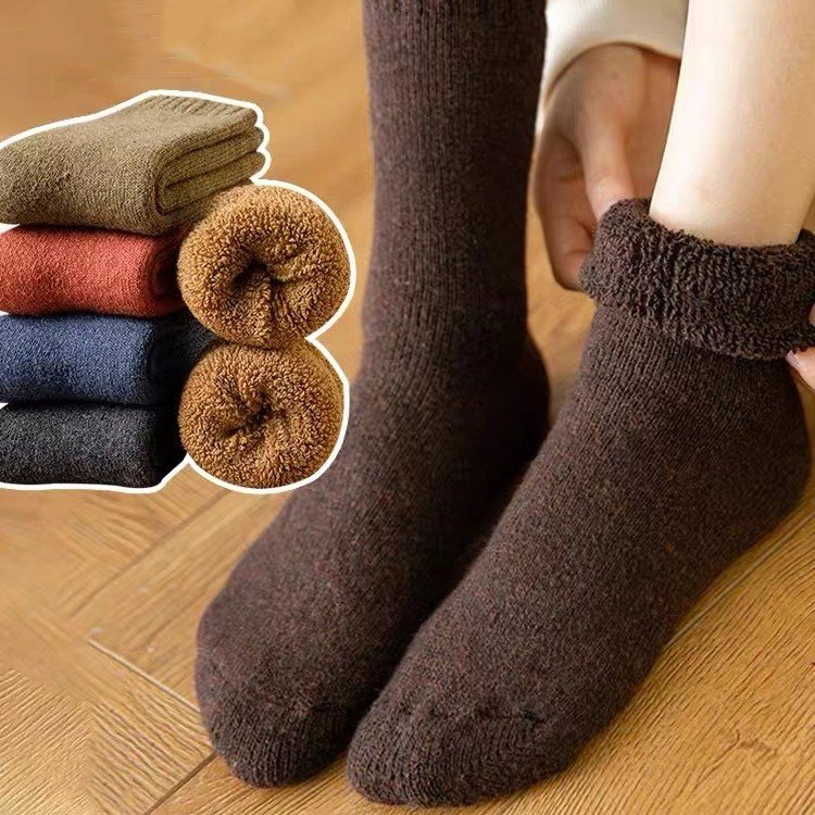 Warm Women's Wool Socks for Autumn & Winter