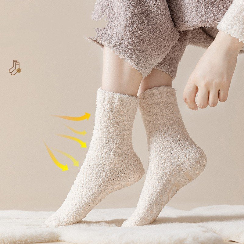 Thick Women's Fleece Socks for Cold Weather