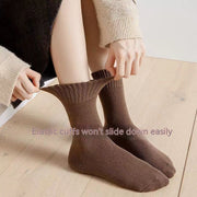 Warm Women's Mid Calf Socks for Autumn and Winter