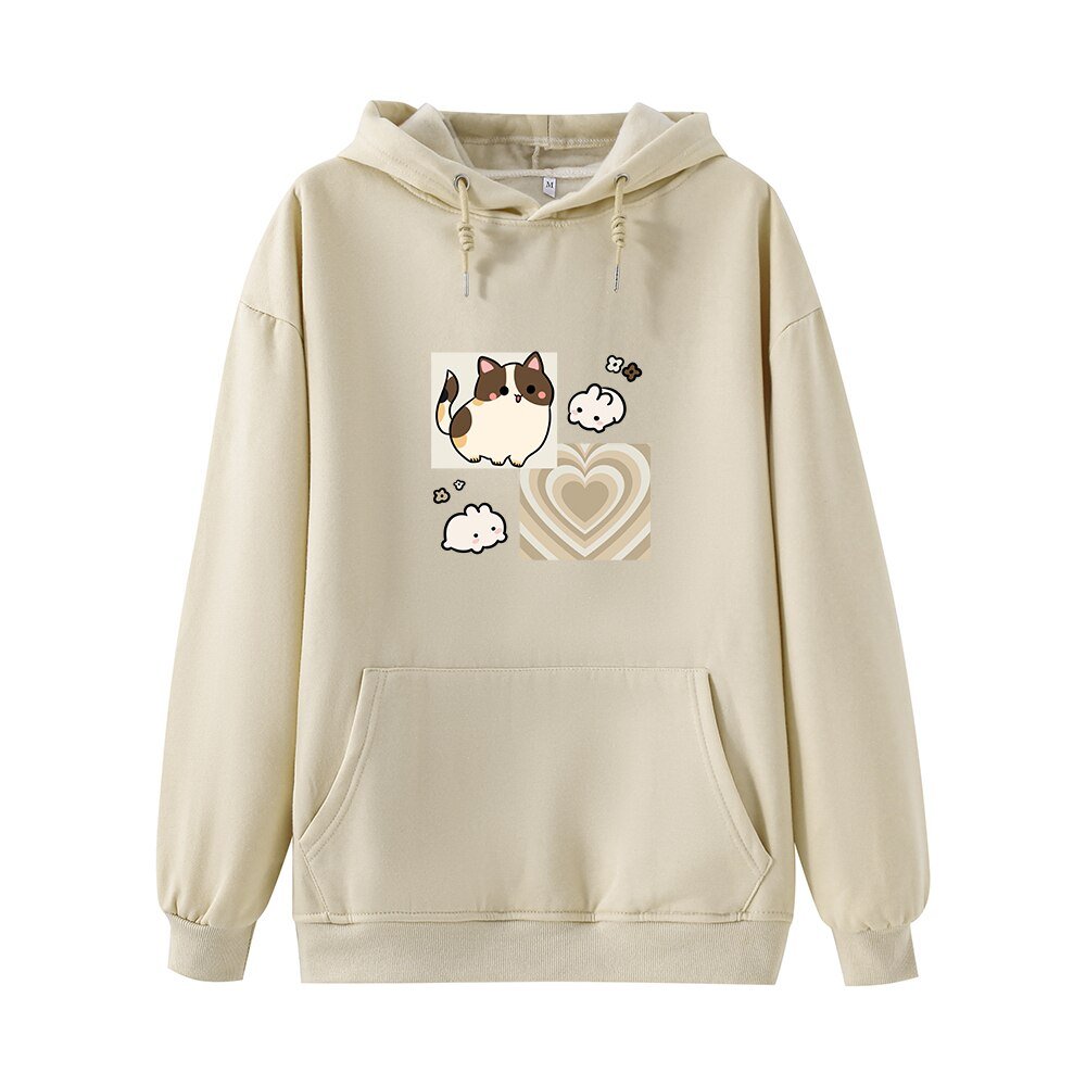Plush Velvet Hooded Sweatshirt with Pockets