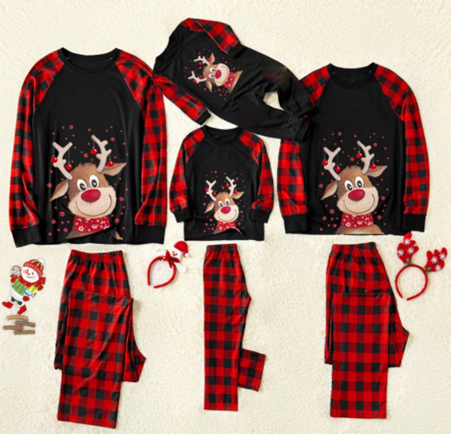 Cozy Christmas Parent-Child Pajamas Set