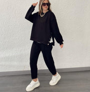 Long Sleeve Jumpsuit for Women - Casual Button Style