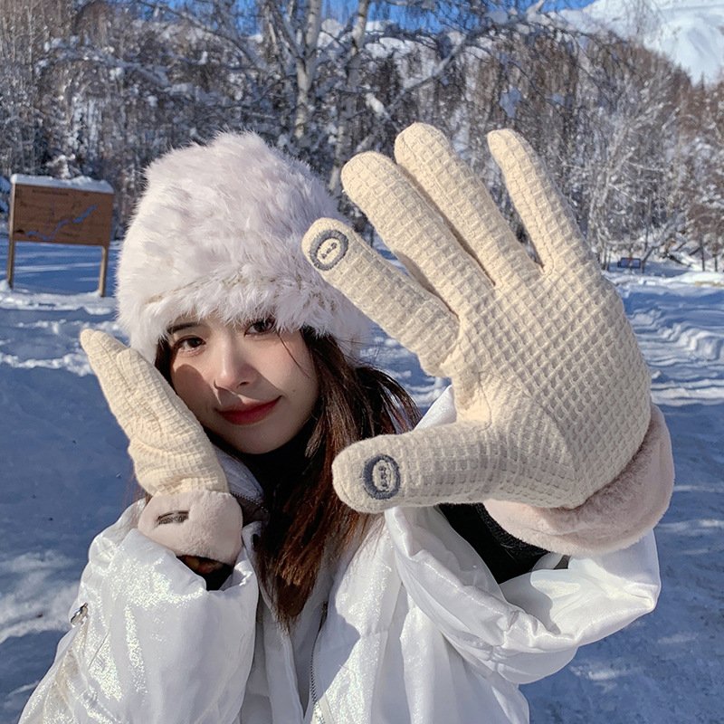 Warm Touch Screen Gloves for Women - Winter Gloves with Fingers