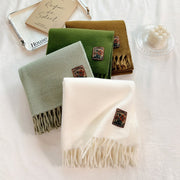 Monochrome Scarf for Women - Versatile All-match Accessory