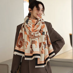 Warm Cashmere-Like Scarf for Cold Winter