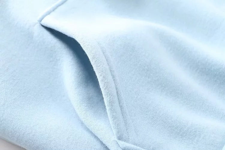 Women's Fleece-Lined Snowflake Embroidered Hoodie