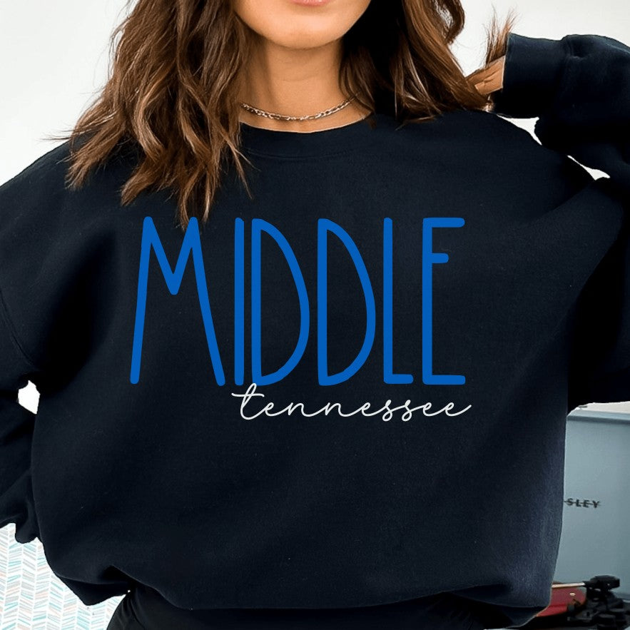 Trendy Tennessee Letter Print Streetwear Loose Sweatshirt