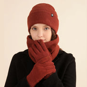 Alpaca Fleece 3-Piece Winter Set: Hat, Scarf, Gloves