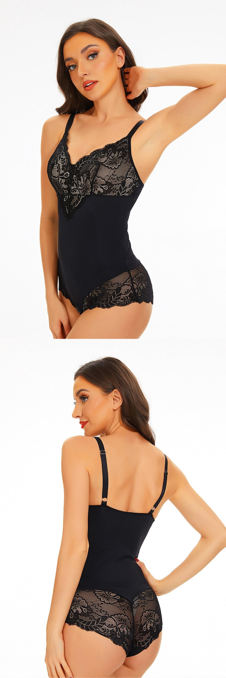 Siamese Body Shaping Belly Contracting Hip Raise Shaping Suspender Underwear Elastic Corset Slimming