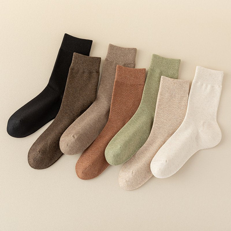 Anti-Heel Mid Calf Socks for Women