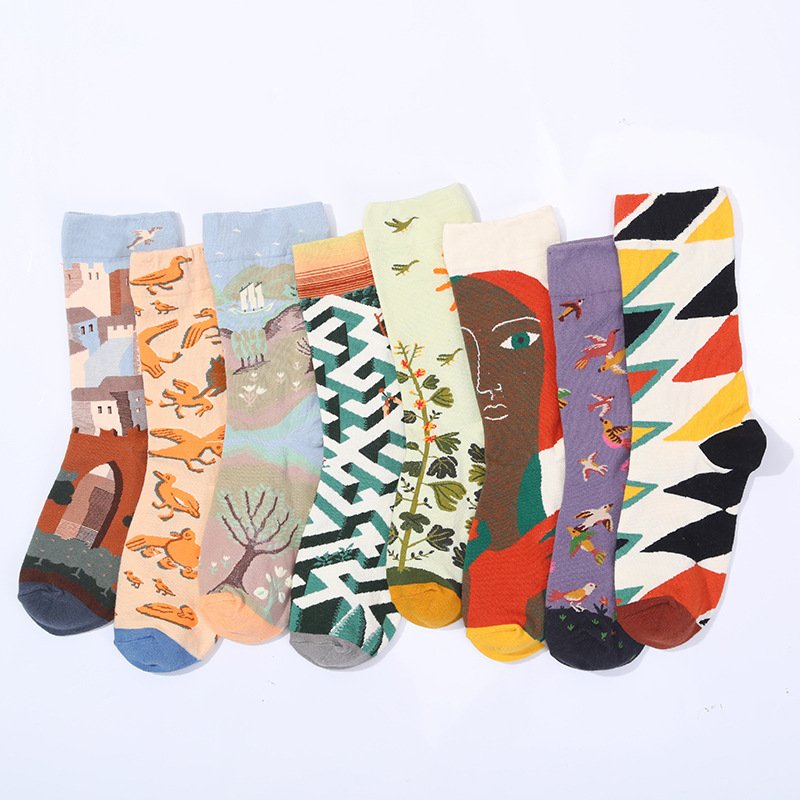 Comfortable Mid-calf Cotton Socks for Men & Women
