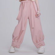 Blush Rabbit Suspender Pants for Women - Soft Cotton Drawstring Bottoms