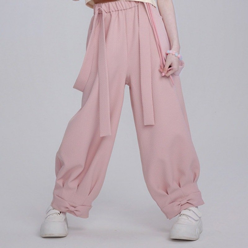 Blush Rabbit Suspender Pants for Women - Soft Cotton Drawstring Bottoms