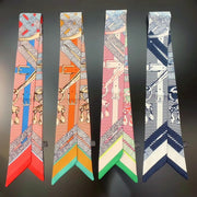 Spring Chain Scarf for Women - Elegant Twill Design