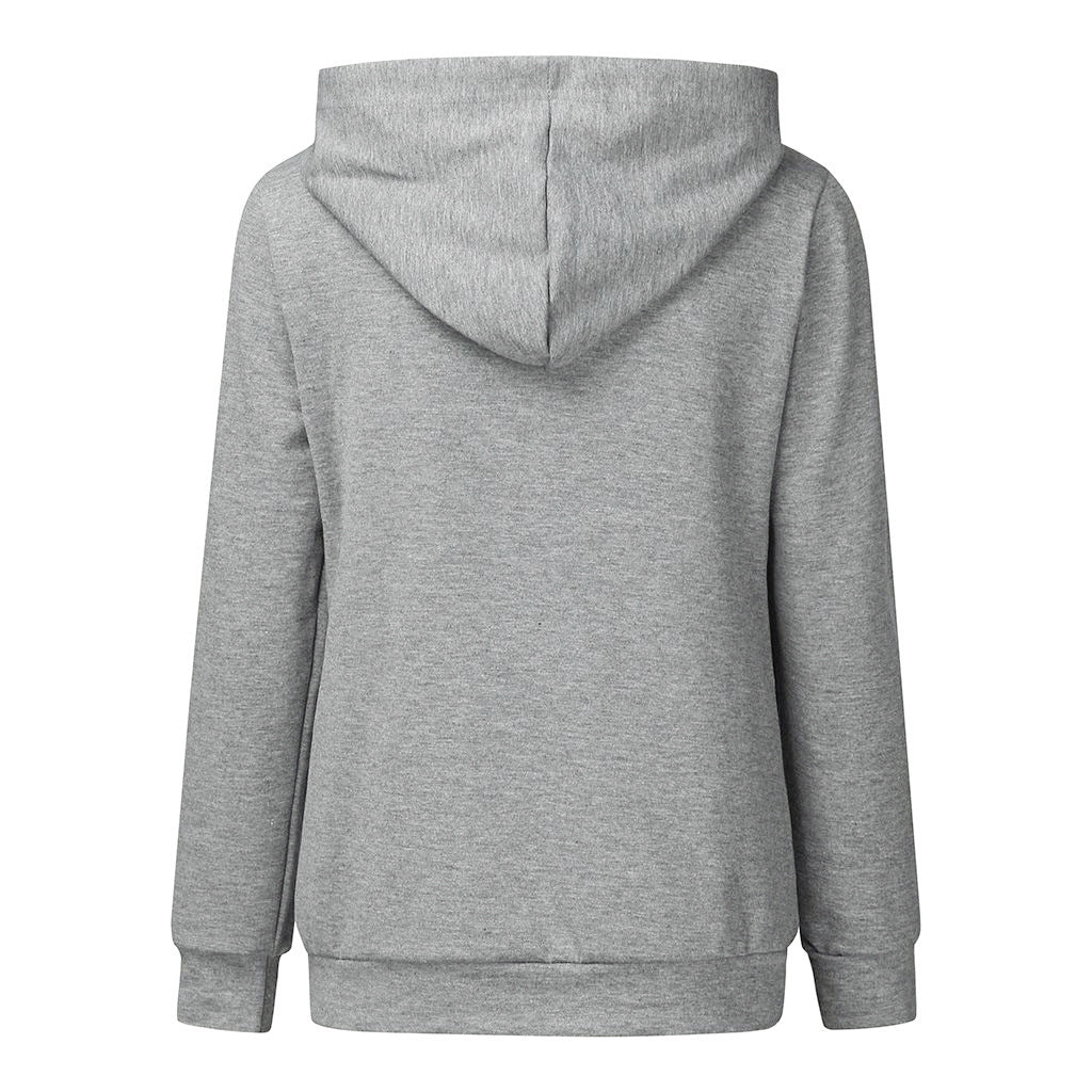 Comfy Solid Color Nursing Hoodie for Expectant & New Moms