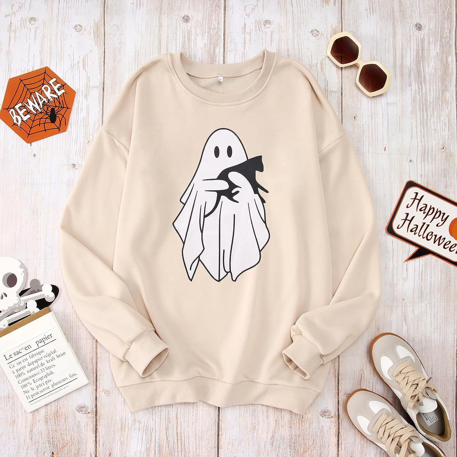 Women's Casual Cartoon Print Hoodie