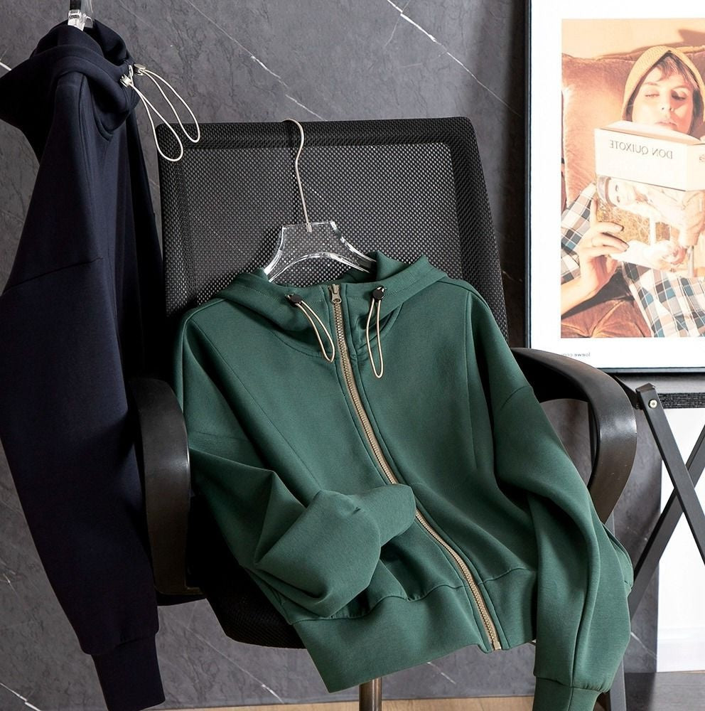 Women's Hooded Knit Cardigan Loose Autumn Sweater Coat